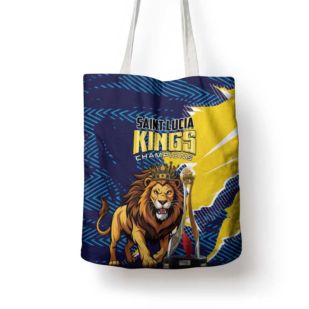 Kings Saint Lucia Champions Cricket Tote Bag St Lucia Glory Awaits - Wonder Print Shop