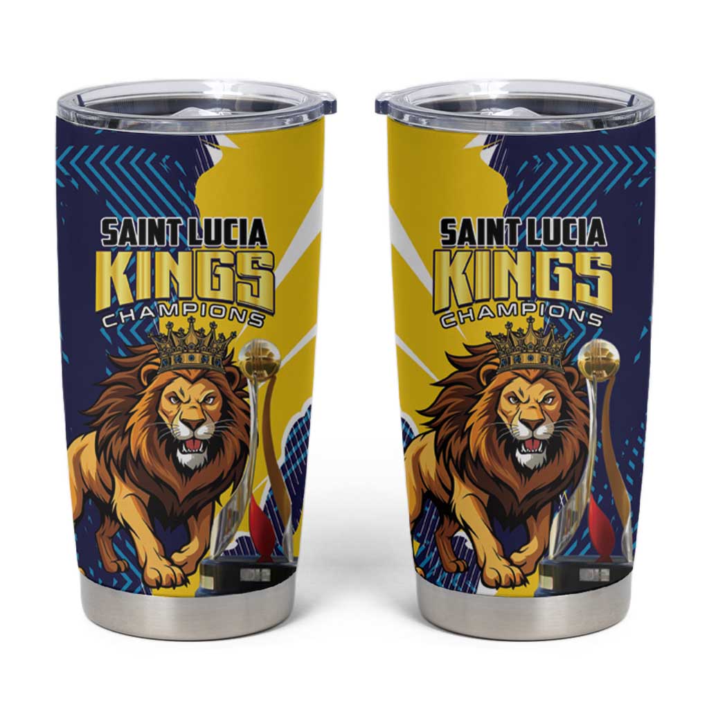 Kings Saint Lucia Champions Cricket Tumbler Cup St Lucia Glory Awaits - Wonder Print Shop