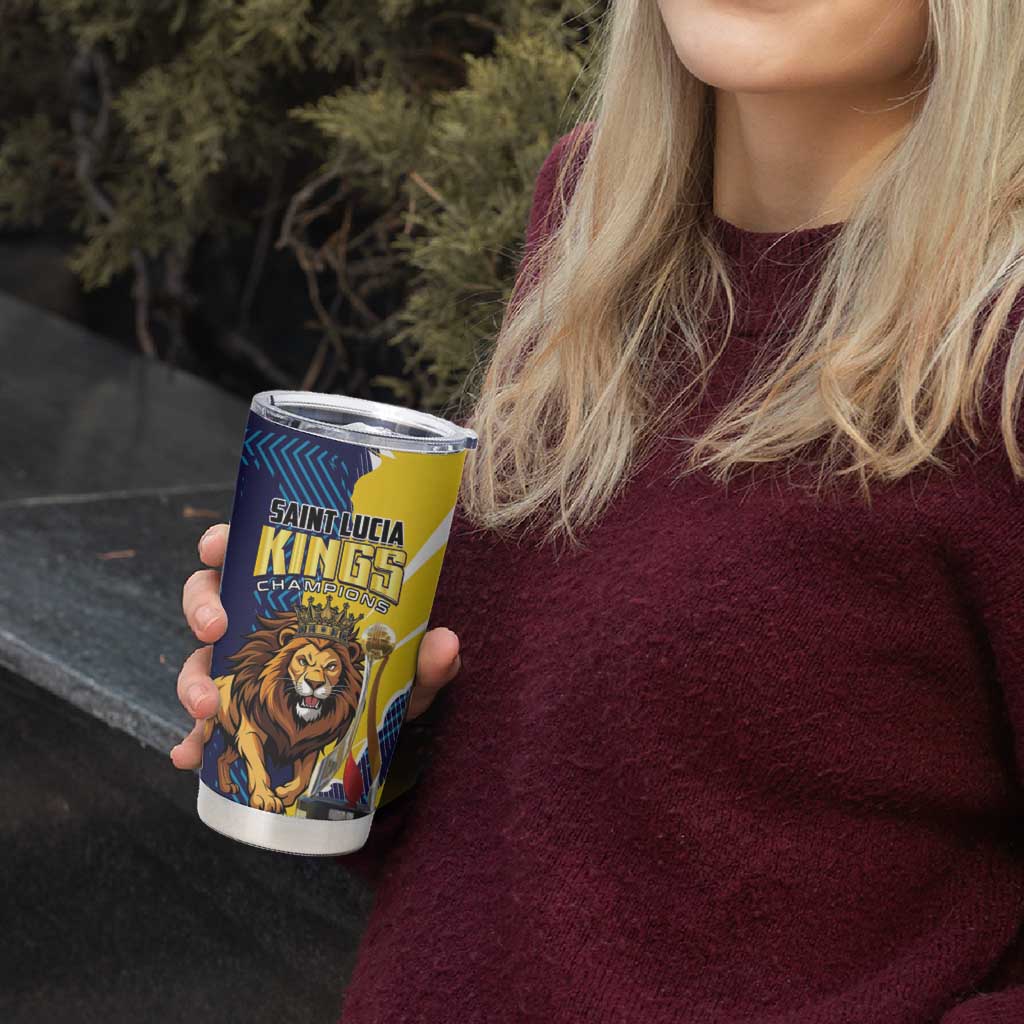 Kings Saint Lucia Champions Cricket Tumbler Cup St Lucia Glory Awaits - Wonder Print Shop