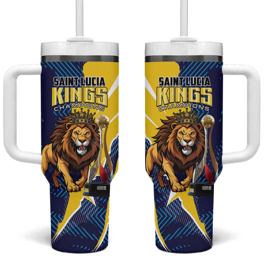 Kings Saint Lucia Champions Cricket Tumbler With Handle St Lucia Glory Awaits - Wonder Print Shop
