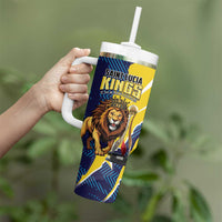Kings Saint Lucia Champions Cricket Tumbler With Handle St Lucia Glory Awaits - Wonder Print Shop