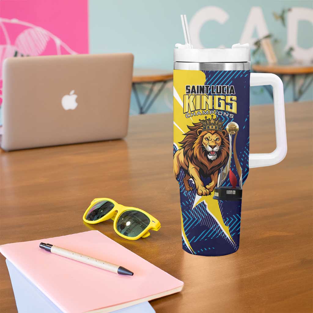 Kings Saint Lucia Champions Cricket Tumbler With Handle St Lucia Glory Awaits - Wonder Print Shop
