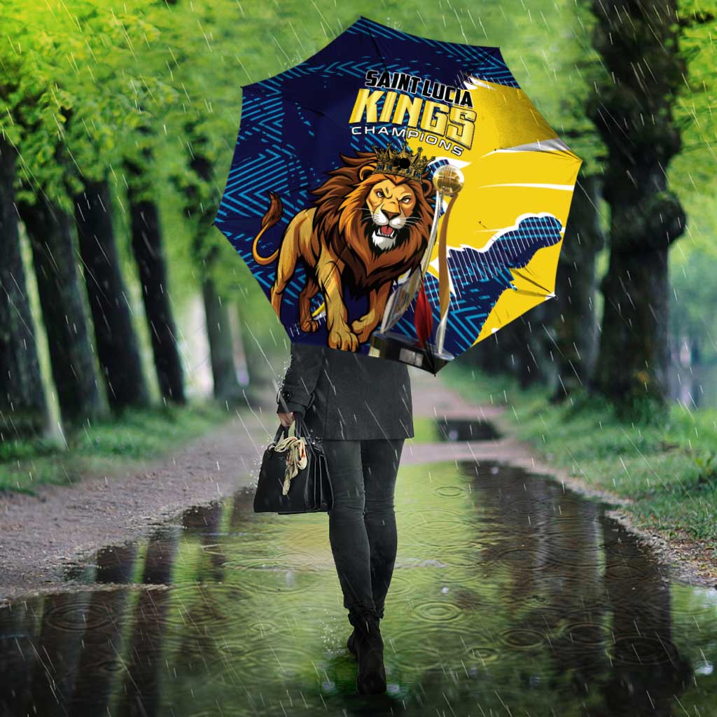Kings Saint Lucia Champions Cricket Umbrella St Lucia Glory Awaits - Wonder Print Shop