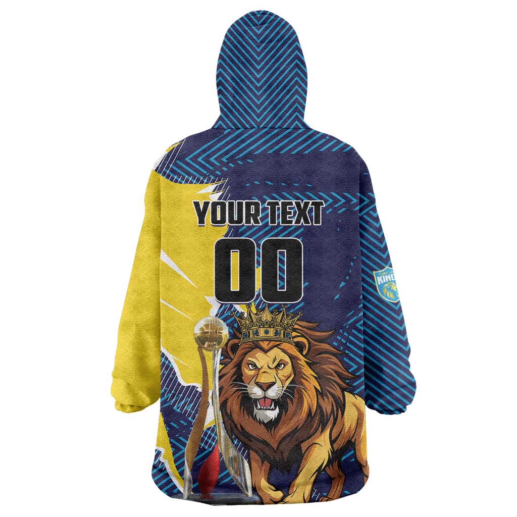 Custom Kings Saint Lucia Champions Cricket Wearable Blanket Hoodie St Lucia Glory Awaits - Wonder Print Shop