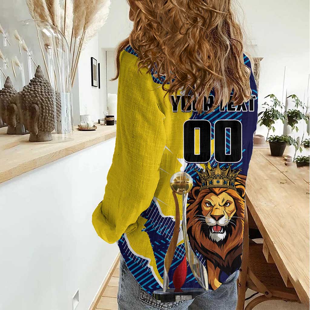 Custom Kings Saint Lucia Champions Cricket Women Casual Shirt St Lucia Glory Awaits - Wonder Print Shop