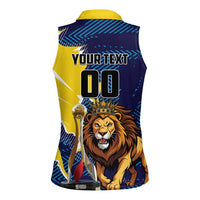 Custom Kings Saint Lucia Champions Cricket Women Sleeveless Polo Shirt St Lucia Glory Awaits - Wonder Print Shop