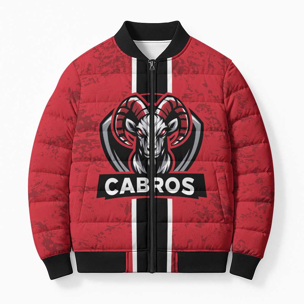 Cabros Guatemala Rugby Custom Bomber Puffer Jacket Somos Cabros Vamos Cabros - Wonder Print Shop