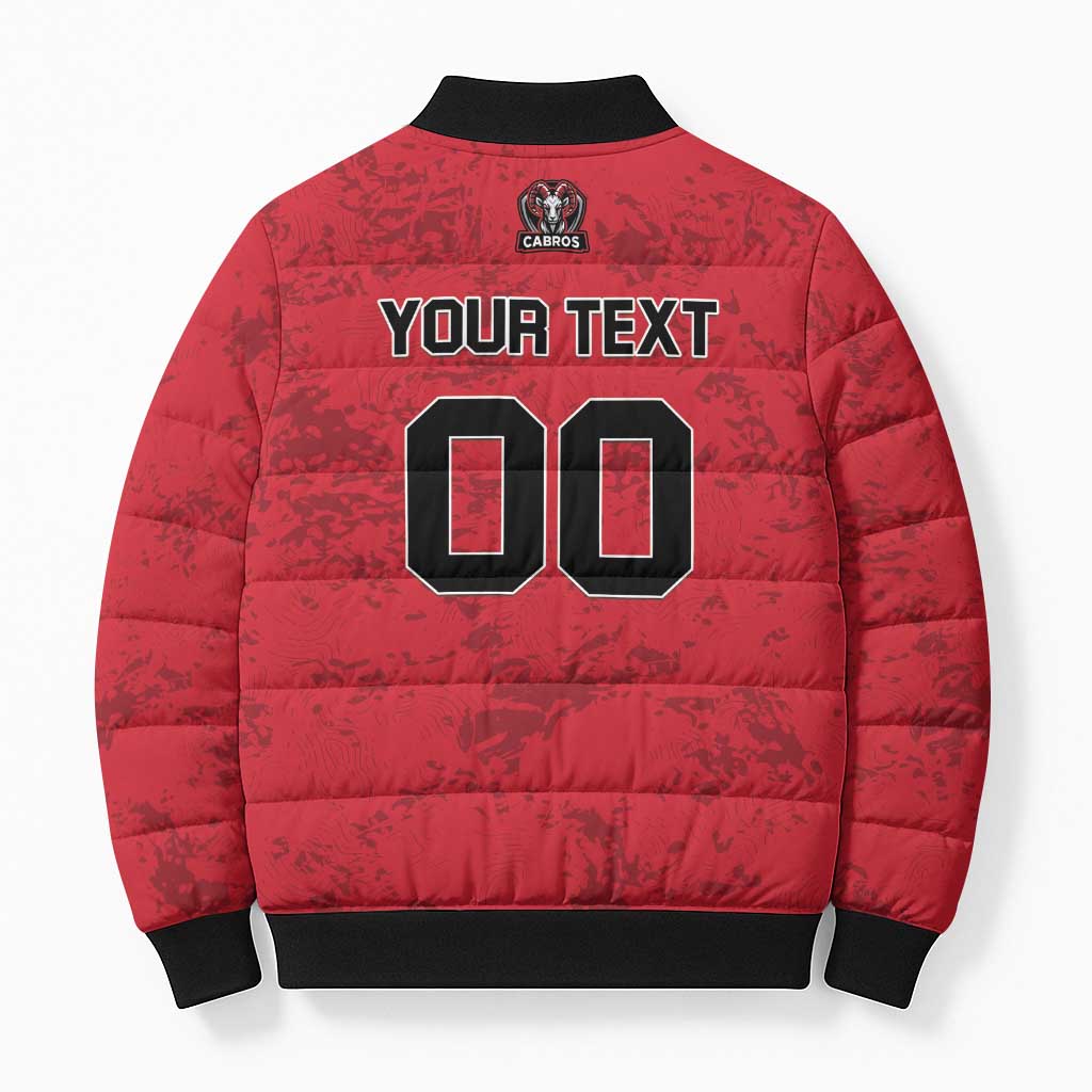 Cabros Guatemala Rugby Custom Bomber Puffer Jacket Somos Cabros Vamos Cabros - Wonder Print Shop