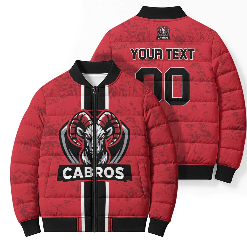 Cabros Guatemala Rugby Custom Bomber Puffer Jacket Somos Cabros Vamos Cabros - Wonder Print Shop