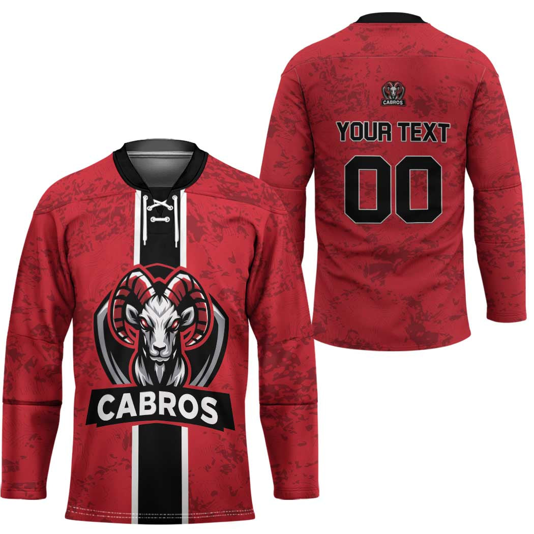 Cabros Guatemala Rugby Custom Hockey Jersey Somos Cabros Vamos Cabros - Wonder Print Shop