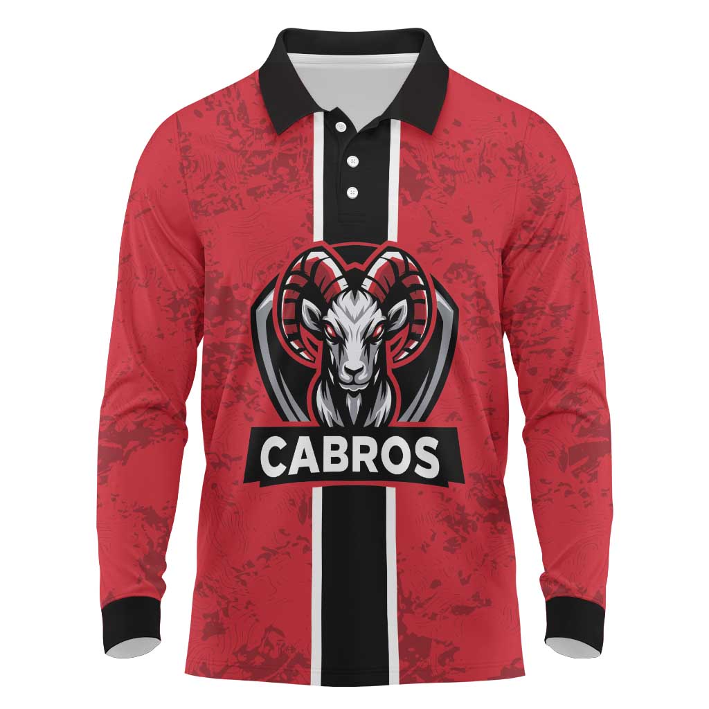 Cabros Guatemala Rugby Custom Long Sleeve Polo Shirt Somos Cabros Vamos Cabros - Wonder Print Shop