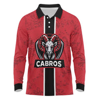 Cabros Guatemala Rugby Custom Long Sleeve Polo Shirt Somos Cabros Vamos Cabros - Wonder Print Shop