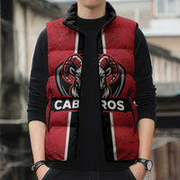 Cabros Guatemala Rugby Custom Sleeveless Puffer Jacket Somos Cabros Vamos Cabros - Wonder Print Shop