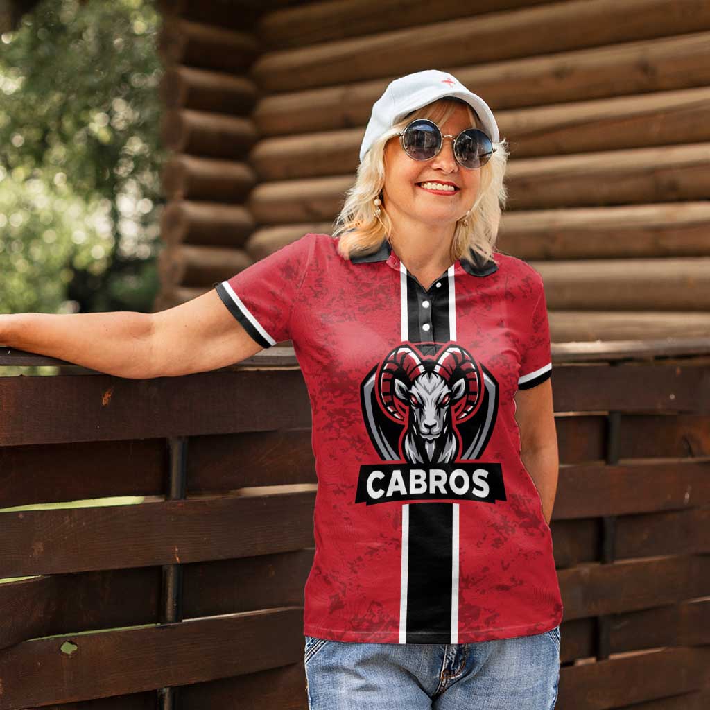 Cabros Guatemala Rugby Custom Women Polo Shirt Somos Cabros Vamos Cabros - Wonder Print Shop