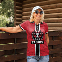 Cabros Guatemala Rugby Custom Women Polo Shirt Somos Cabros Vamos Cabros - Wonder Print Shop