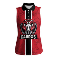 Cabros Guatemala Rugby Custom Women Sleeveless Polo Shirt Somos Cabros Vamos Cabros - Wonder Print Shop