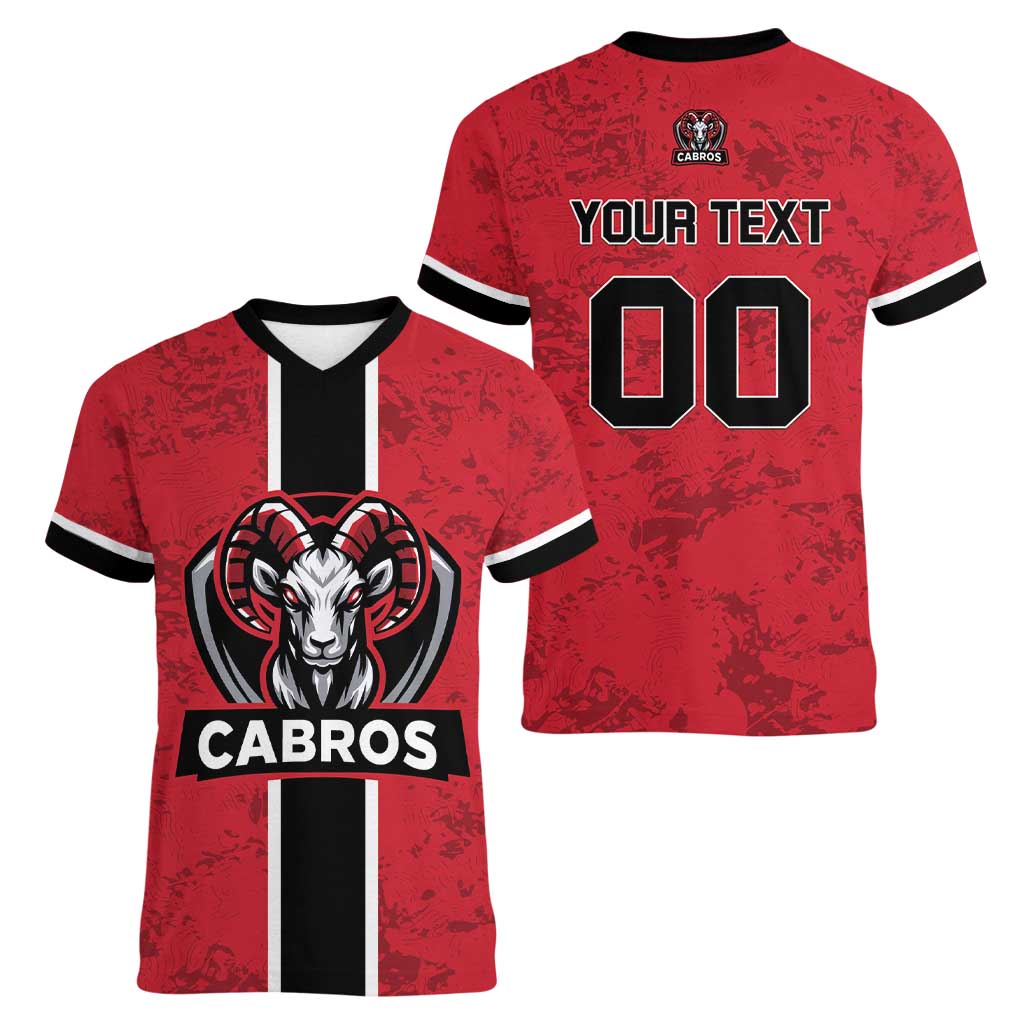 Cabros Guatemala Rugby Custom Women V-Neck T-Shirt Somos Cabros Vamos Cabros - Wonder Print Shop