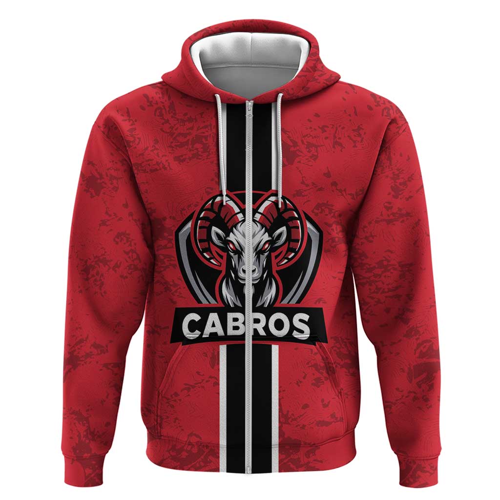 Cabros Guatemala Rugby Custom Zip Hoodie Somos Cabros Vamos Cabros - Wonder Print Shop