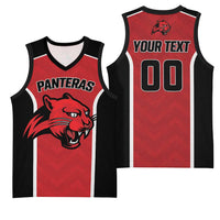 Panteras Guatemala Rugby Custom Basketball Jersey Siempre Fuertes Siempre Panteras - Wonder Print Shop