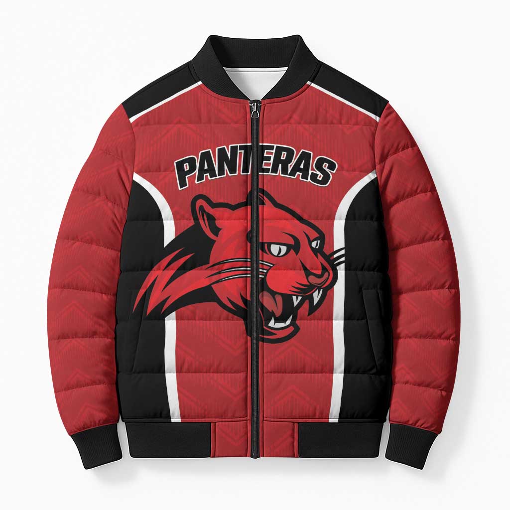 Panteras Guatemala Rugby Custom Bomber Puffer Jacket Siempre Fuertes Siempre Panteras - Wonder Print Shop