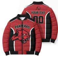 Panteras Guatemala Rugby Custom Bomber Puffer Jacket Siempre Fuertes Siempre Panteras - Wonder Print Shop