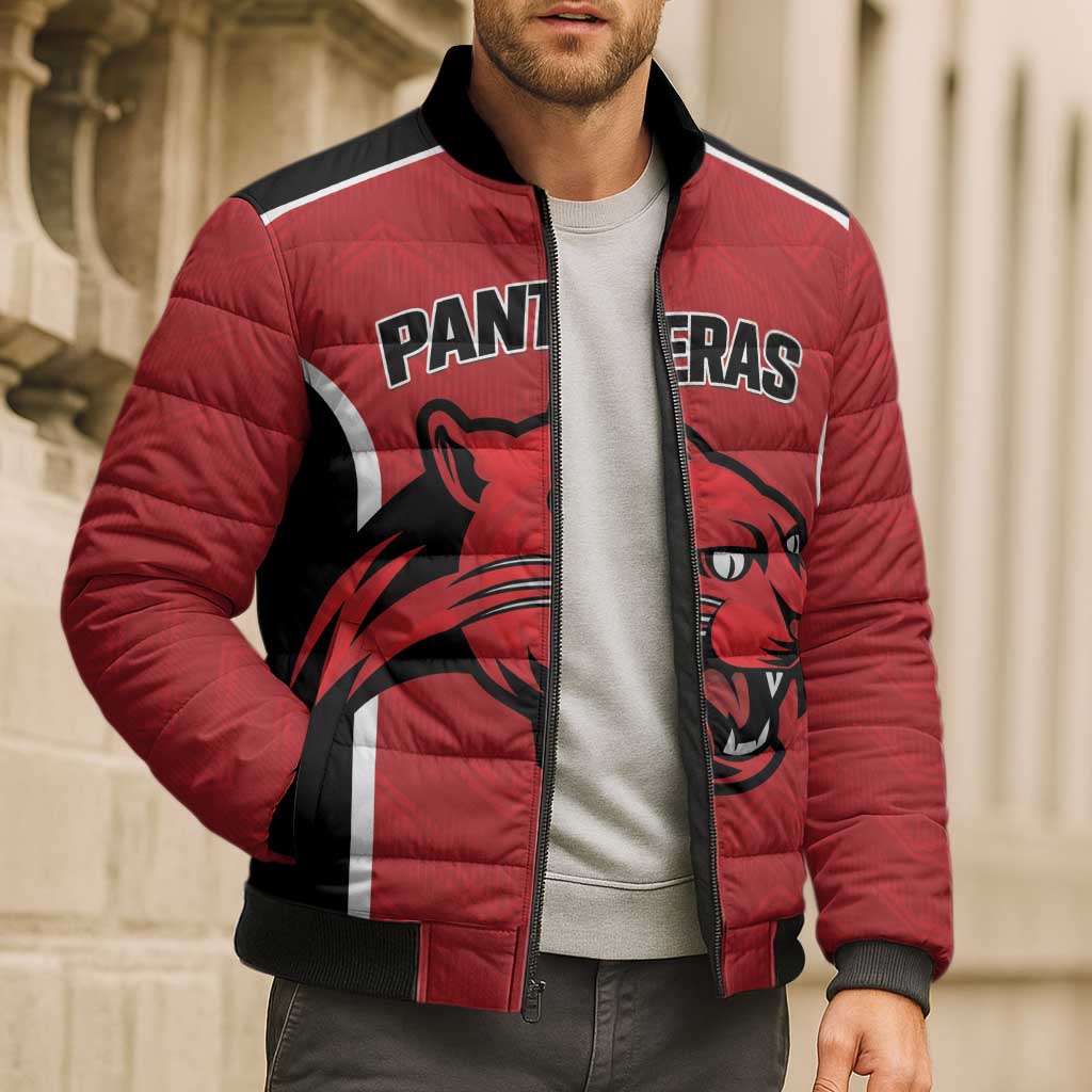 Panteras Guatemala Rugby Custom Bomber Puffer Jacket Siempre Fuertes Siempre Panteras - Wonder Print Shop