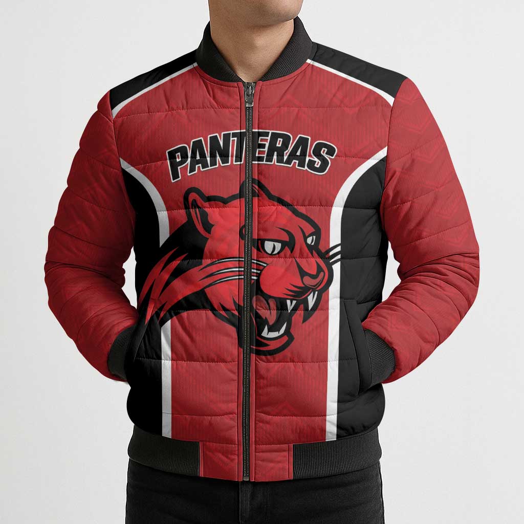 Panteras Guatemala Rugby Custom Bomber Puffer Jacket Siempre Fuertes Siempre Panteras - Wonder Print Shop