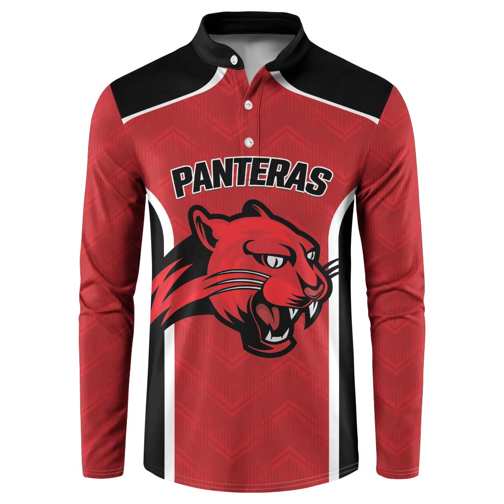 Panteras Guatemala Rugby Custom Button Sweatshirt Siempre Fuertes Siempre Panteras - Wonder Print Shop