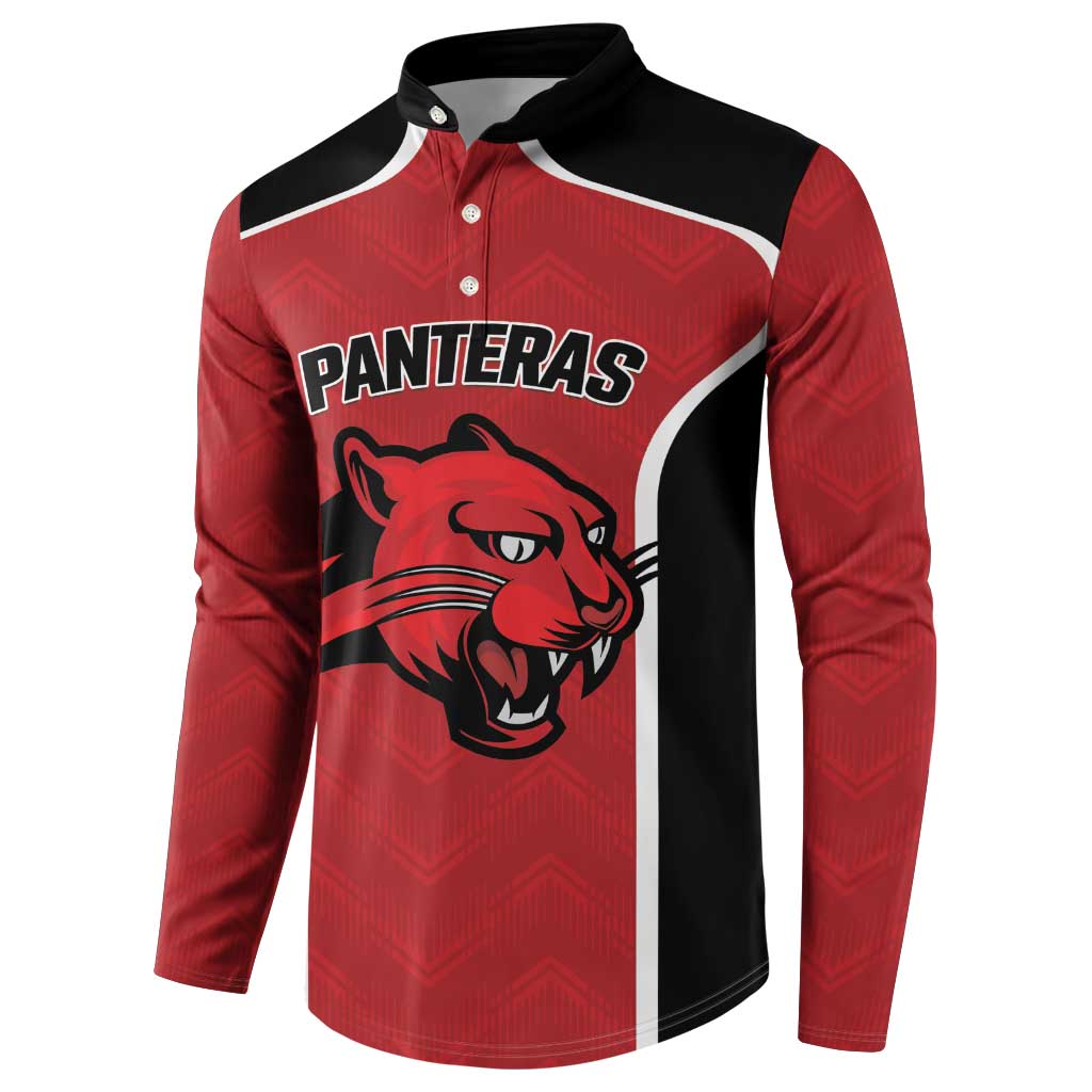 Panteras Guatemala Rugby Custom Button Sweatshirt Siempre Fuertes Siempre Panteras - Wonder Print Shop