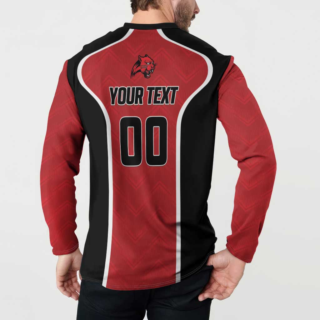 Panteras Guatemala Rugby Custom Button Sweatshirt Siempre Fuertes Siempre Panteras - Wonder Print Shop