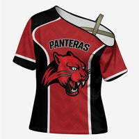 Panteras Guatemala Rugby Custom Cross Shoulder Shirt Siempre Fuertes Siempre Panteras - Wonder Print Shop