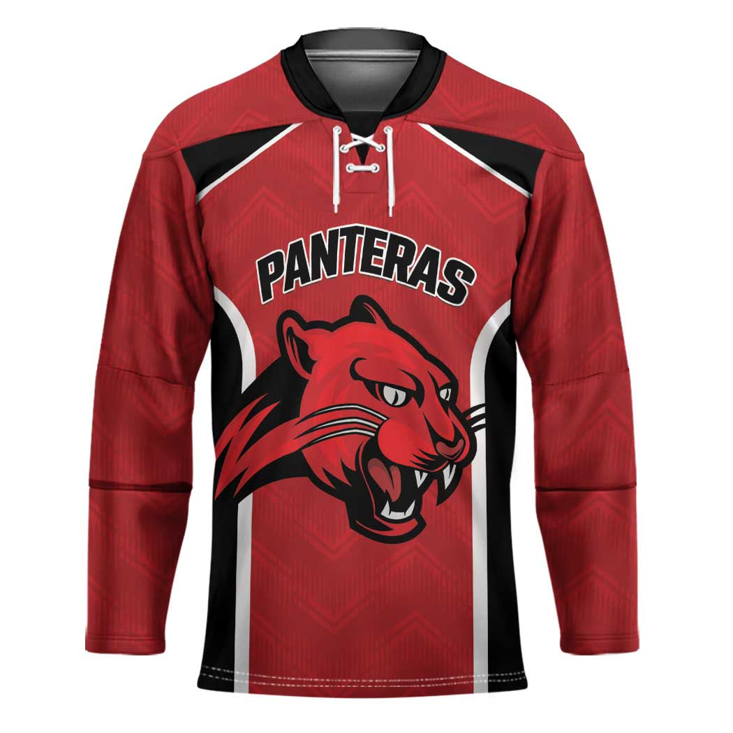 Panteras Guatemala Rugby Custom Hockey Jersey Siempre Fuertes Siempre Panteras - Wonder Print Shop