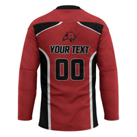 Panteras Guatemala Rugby Custom Hockey Jersey Siempre Fuertes Siempre Panteras - Wonder Print Shop