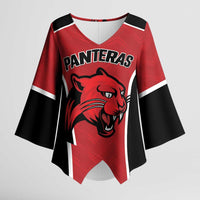 Panteras Guatemala Rugby Custom Kimono Sleeve Blouse Siempre Fuertes Siempre Panteras - Wonder Print Shop
