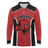 Panteras Guatemala Rugby Custom Long Sleeve Polo Shirt Siempre Fuertes Siempre Panteras - Wonder Print Shop