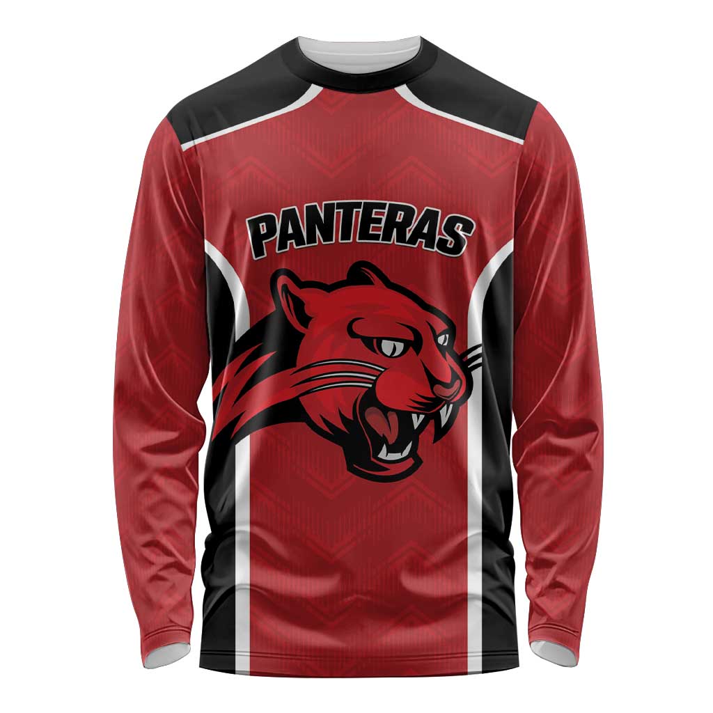 Panteras Guatemala Rugby Custom Long Sleeve Shirt Siempre Fuertes Siempre Panteras - Wonder Print Shop