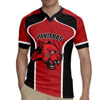 Panteras Guatemala Rugby Custom Rugby Jersey Siempre Fuertes Siempre Panteras - Wonder Print Shop