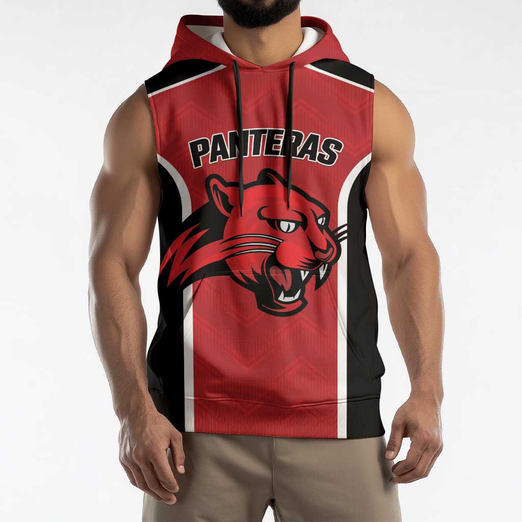 Panteras Guatemala Rugby Custom Sleeveless Hoodie Siempre Fuertes Siempre Panteras - Wonder Print Shop