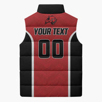 Panteras Guatemala Rugby Custom Sleeveless Puffer Jacket Siempre Fuertes Siempre Panteras - Wonder Print Shop