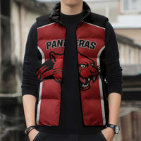Panteras Guatemala Rugby Custom Sleeveless Puffer Jacket Siempre Fuertes Siempre Panteras - Wonder Print Shop