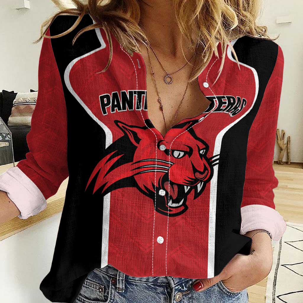 Panteras Guatemala Rugby Custom Women Casual Shirt Siempre Fuertes Siempre Panteras - Wonder Print Shop