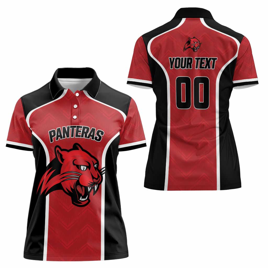 Panteras Guatemala Rugby Custom Women Polo Shirt Siempre Fuertes Siempre Panteras - Wonder Print Shop