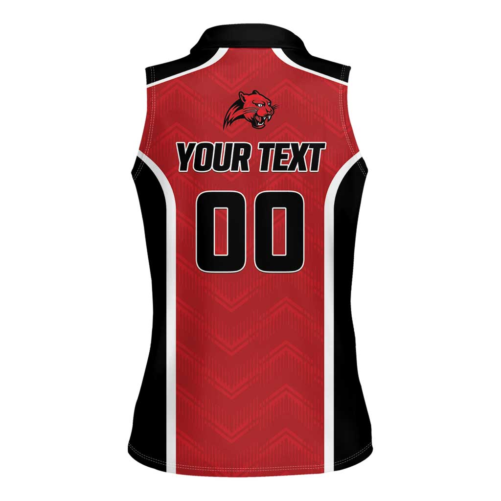 Panteras Guatemala Rugby Custom Women Sleeveless Polo Shirt Siempre Fuertes Siempre Panteras - Wonder Print Shop