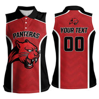 Panteras Guatemala Rugby Custom Women Sleeveless Polo Shirt Siempre Fuertes Siempre Panteras - Wonder Print Shop