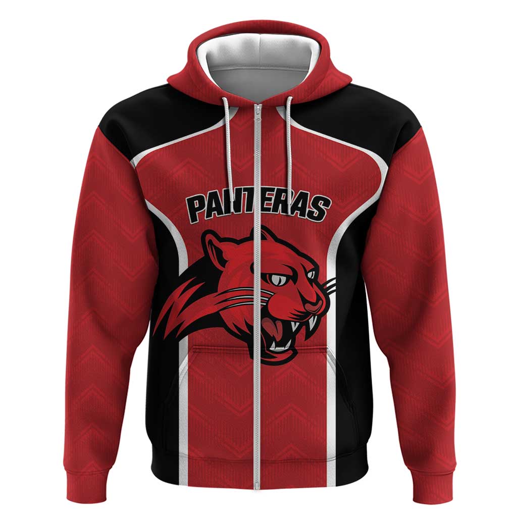 Panteras Guatemala Rugby Custom Zip Hoodie Siempre Fuertes Siempre Panteras - Wonder Print Shop