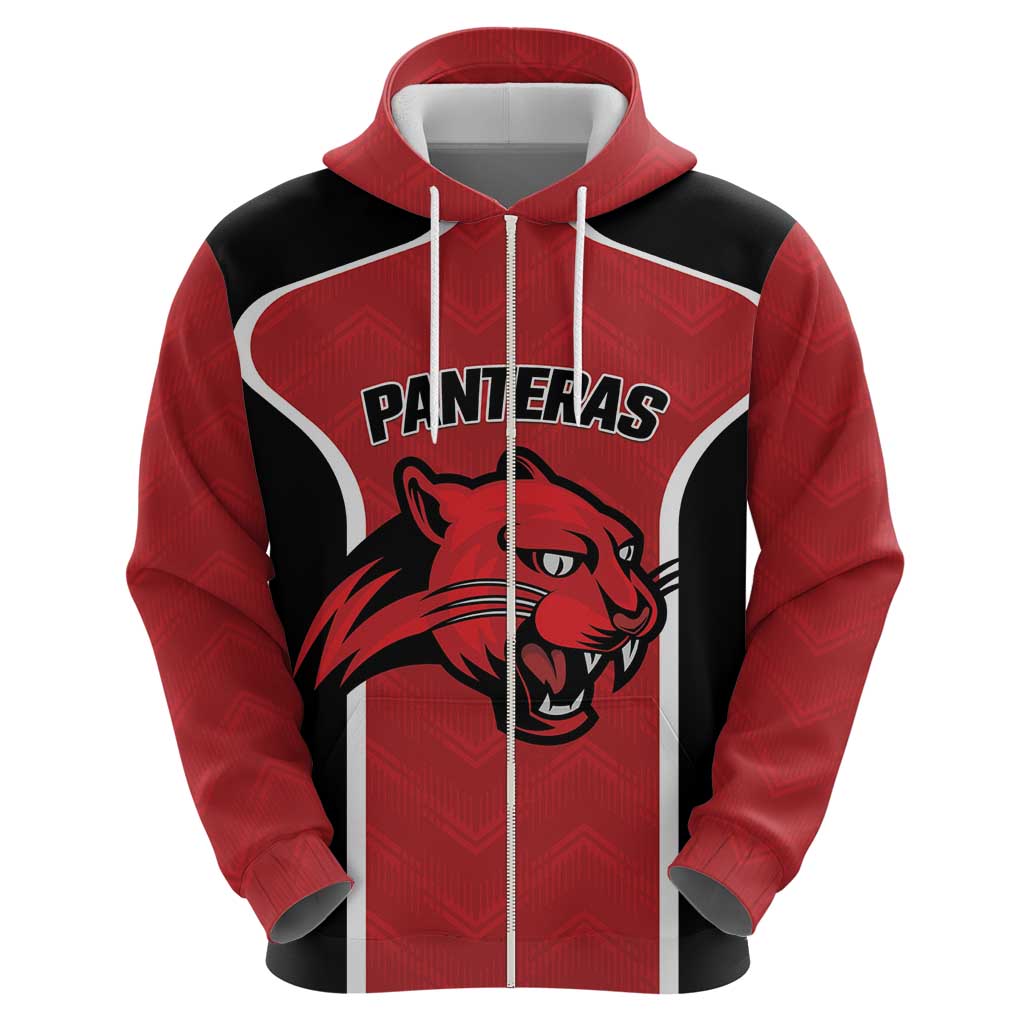 Panteras Guatemala Rugby Custom Zip Hoodie Siempre Fuertes Siempre Panteras - Wonder Print Shop