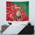 Morocco Independence Day Tapestry Barbary Lion With Moussier Redstart - Wonder Print Shop