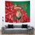 Morocco Independence Day Tapestry Barbary Lion With Moussier Redstart - Wonder Print Shop