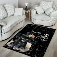 Single Day Area Rug I Am Not Single I Have A Cat - Wonder Print Shop