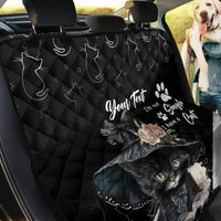 Single Day Back Car Seat Cover I Am Not Single I Have A Cat - Wonder Print Shop